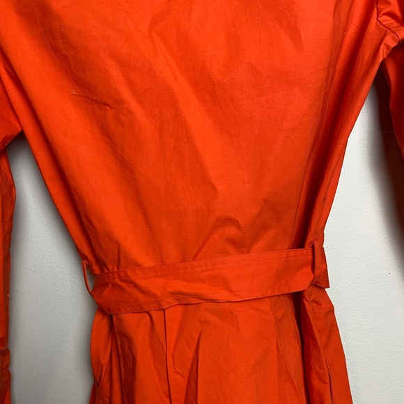 Tory Burch Orange Summer Dress with Gold Detailing - Picture 7 of 7